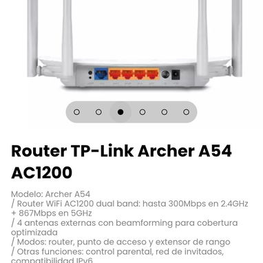 Router TP-Link Archer A54 AC1200. Modelo: Archer A54 - 3/5
