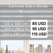 Cortinas Zebra Blinds Blackout. Medidas y Precios en las Fotos - Img 58067713