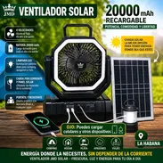 Ventilador F6 con panel solar incorporado para cargar sin necesidad de utilizar la corriente eléctrica - Img 57680919
