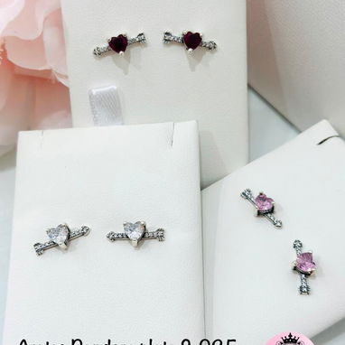 Aretes Pandora. Precios en cada foto. Garantía incluida en su compra. Mensajería disponible. LM joyería - 10/10
