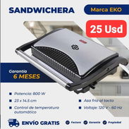Sandwichera Eko, Garantía de 6 meses, Entrega gratis para toda La Habana - Img 53561793