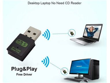 Adaptadores Bluetooth y Wifi USB  100% Originales  en el mismo dispositivo: Conectividad sin Límites para tu PC - Img main-image-43702022