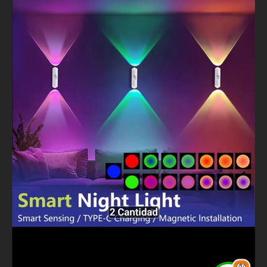 6 Luces LED  con sensor de movimiento - 6/10