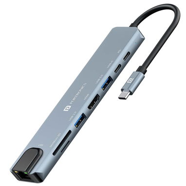 🔌 ¡En venta! Portronics Mport 8 USB-C Hub Docking Station (8-en-1) con 4K - Img 103149083