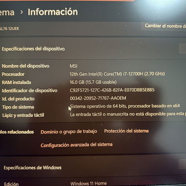 Laptop MSI GAMER ALTAS PRESTACIONES - Img 124529273