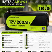 BATERÍA LiFePO4 CyperOcean 12V 200Ah – 2560Wh 🔋 - Img 57473926