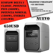 EcoFlow DELTA 3 Classic, Potencia Pico (3600W), Potencia Nominal (1800W), Energía (1024Wh) "Nuevo Sellado" - Img 57389882
