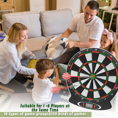 🎯 Diana electrónica Surplex con marcador LED, 28 juegos, 159 modos, dardos punta suave para niños y adultos 🐗 - 7/7