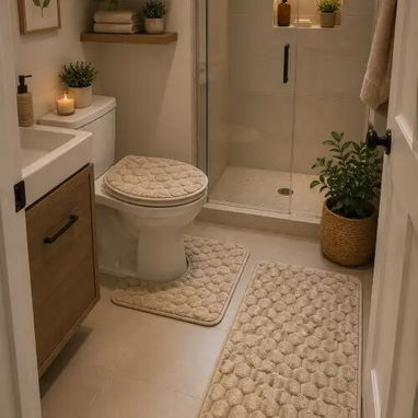 Set de alfombras para baño (juego de 3 piezas) (CV) - Img 121037385
