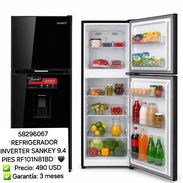 58296067 *REFRIGERADOR INVERTER SANKEY 9.4 PIES RF101N81BD* 🖤❄️ ✅ *Precio: 490 USD* ✅ Garantía: 3 meses - Img 55826733