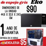 Microwave con puerta de espejo gris Eko - Img 54066787