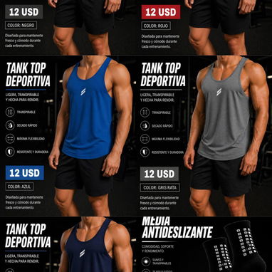 Ropa de gym para hombre - Img 123458706