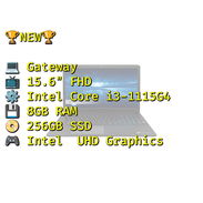 LAPTOP 🏆NEW🏆📦ENCAJA/ Gateway GWTN156-7BK/ Intel Core i3-1115G4/ 15.6pulg IPS FHD/ 8GB RAM/ 256GB SSD - Img 55968302
