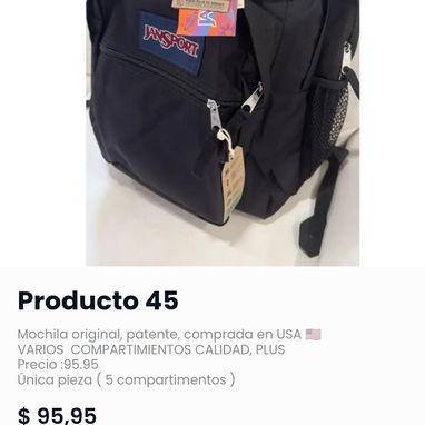 🎒 MOCHILAS JANSPORT ​💎 Línea Exclusiva Importada de USA 🇺🇸 Calidad Garantizada (¡Stock Limitado!) - 4/4