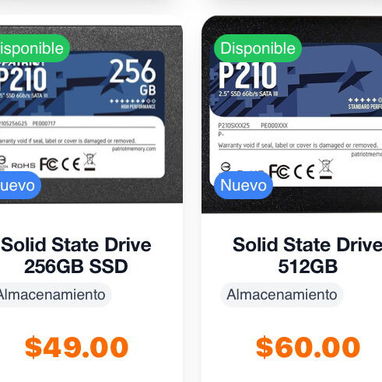 Venta de discos duros solidos externos e internos de varia capacidad Precio y detalles en las fotos - Img 119225350