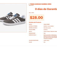 Calzado Adidas Samba Gris 1.60 lb: Ligereza y Estilo Clásico Calidad Pro VPT#-0376 - Img 55667678