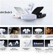 -Xiaomi Redmi buds 5 azul, blanco con cancelación de ruido activa 46db 55usd nuevo sellado en caja con garantía el pago - Img 45730153