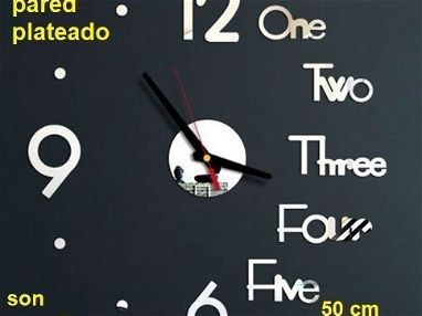 Relojes 2D Reloj 2D 50 x 50 cm de diametro o 25 cm de radio - Img 65225416