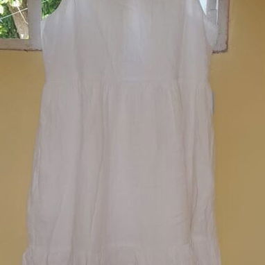 Vestido blanco de hilo - 3/4