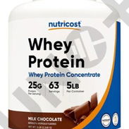 Whey Protein Nutricost 63 servicios 5Lb 25 gramos de proteína por servicio - Img 55339967