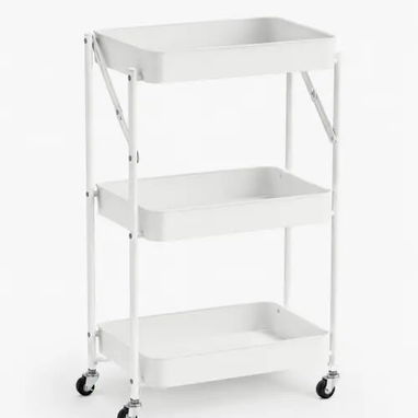 Organizador plegable con 3 nieveles, color blanco, - Img 124266195