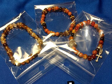 Aretes pulseras conjuntos con piedras semipreciosas.cuarzos.perlas de cultivo auténticas - Img 64504496