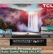 SMART TV TCL 50 PULG(4K), GOOGLE TV, BLUETOTH, 4 HDMI, USB, HDR, MODO JUEGO, NUEVO EN CAJA - Img 45711186