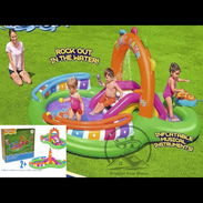 Piscina para niños con tobogán ideal para largas horas d diversión en el jardín o patio - Img 56494270