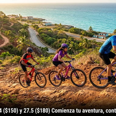 Bicicletas nuevas, a estrenar por usted, medidas/rodada 24 a $150, 26 a $160 y 27.5 a $180, whatsapp 54420396 - 6/8