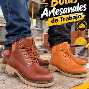 😎BOTAS ARTESANALES DE TRABAJO COSIDAS Y PEGADAS BROWN 41 42 43 44 45 TAN 41 42 43 44 45 PRECIO 14500 MN 👌👆👆 - Img 58066473