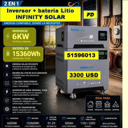 PD-615-Inversor + batería Litio INFINITY SOLAR....3300 USD...51596013 - Img 55907079