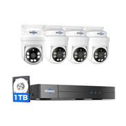 Hiseeu - Sistema de cámara de seguridad con cable PTZ de 3K con visión de 360°, visión nocturna - Img 56488593