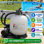 FILTRO DE ARENA 19" CON BOMBA DE PISCINA 1.5 HP (XTREMEPOWERUS) - Img 57631317