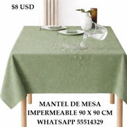 MANTEL DE MESA IMAPERMIABLE 90 X 90 CM, ENTREGA DE FACTURA, VARIEDAD DE ÚTILES DEL HOGAR, ETC - Img 54864549