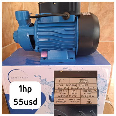 Motor de agua, bomba de agua 1/2hp, 1hp - Img 120475945
