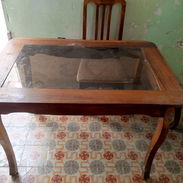 Juego de comedor de 4 sillas con cristal - Img 56786768