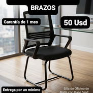 SILLA DE OFICINA CON BRAZOS, Garantía de 1 mes, Entrega por un mínimo costo adicional para toda La Habana - Img 54922611