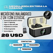 🎙️ ¡MICRÓFONO INALÁMBRICO HOCO L22 BRIGHT 2 EN 1! 🔥 📱 Type-C + Lightning 💰 PRECIO: $28 USD 🛡️ 15 DÍAS DE GARANTÍA - Img 57280548