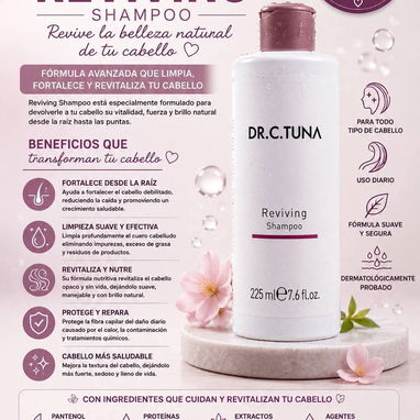 Shampoo REVIVING 225ml🌷(con Ajo, Capixyl y Trichogen) Para cabellos débiles por caída o crecimiento lento - 2/2