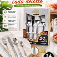 Set de 24 cubiertos metálicos - Img 57515796