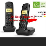 Teléfono inalámbrico Base y 2 ext. Marca Gigaset (de uso) - Img 54695448