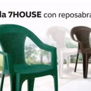 Silla plástica fuerte con reposabrazos - Img 57900349