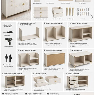 Mueble gavetero para sala o habitación🌺 - Img 122022702