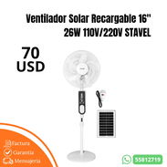 Ventilador solar recargable 16" stavel - Img 55634457