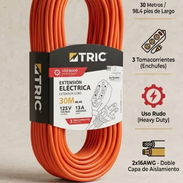 🔌Extensión Eléctrica TRIC 30M con 3 tomas! APROVECHA AHORA!!! ⚡⚡ - Img 56751584
