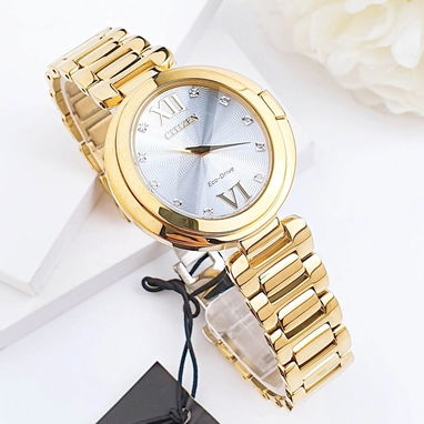 CITIZEN ECODRIVE CAPELLA PARA MUJER (EX1512-53A) DE 34MM , NUEVO A ESTRENAR POR USTED , CRISTAL DE ZAFIRO 58049738 - Img 110487891