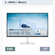 Monitor Dell - 27" (S2725H) IPS LED FHD 100Hz ( 2 - HDMI ) - Color Blanco 🔶 $195 - Img 57306602