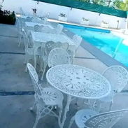 VARIOS MODELOS DE MESAS DE ALUMINIO FUNDIDO DE 4 SILLAS - Img 52895865