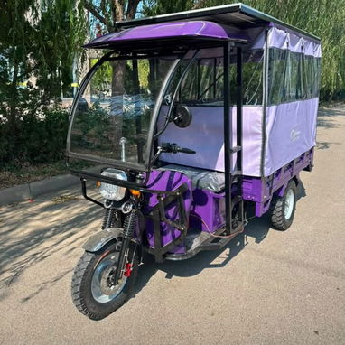 TRICICLO MARCA CHIVICHANA CON PANEL SOLAR Y 🔋 BATERIA DE LITIO  ✅🔋BATERIA DE LITIO DE 72 V x 100 ah (A - 3/5