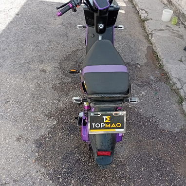 SE VENDE ¡NUEVA! TOPMAQ Evolution (Negro/Morado).  Panel digital, modo Eco, frenos de disco, doble amortiguador. ¡Solo - 2/4